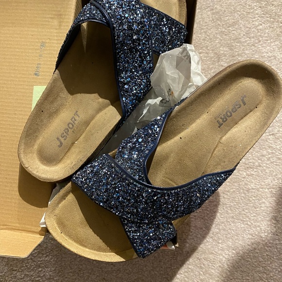 Jambu jbu sparkling navy slides - Picture 2 of 3